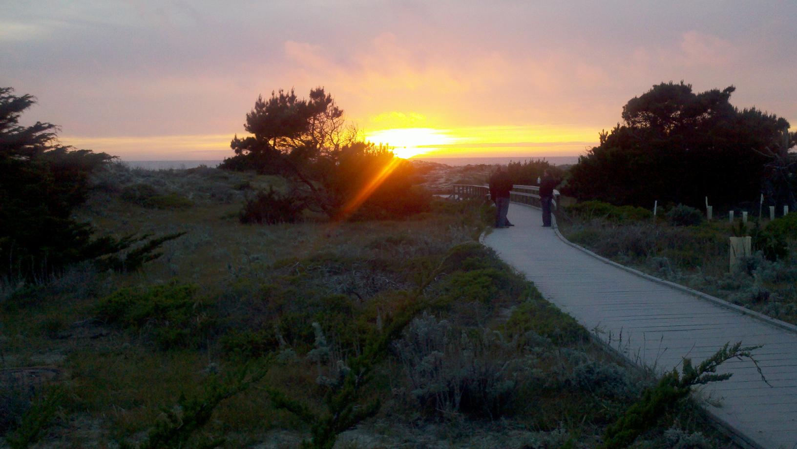 Sunset Over the Ocean